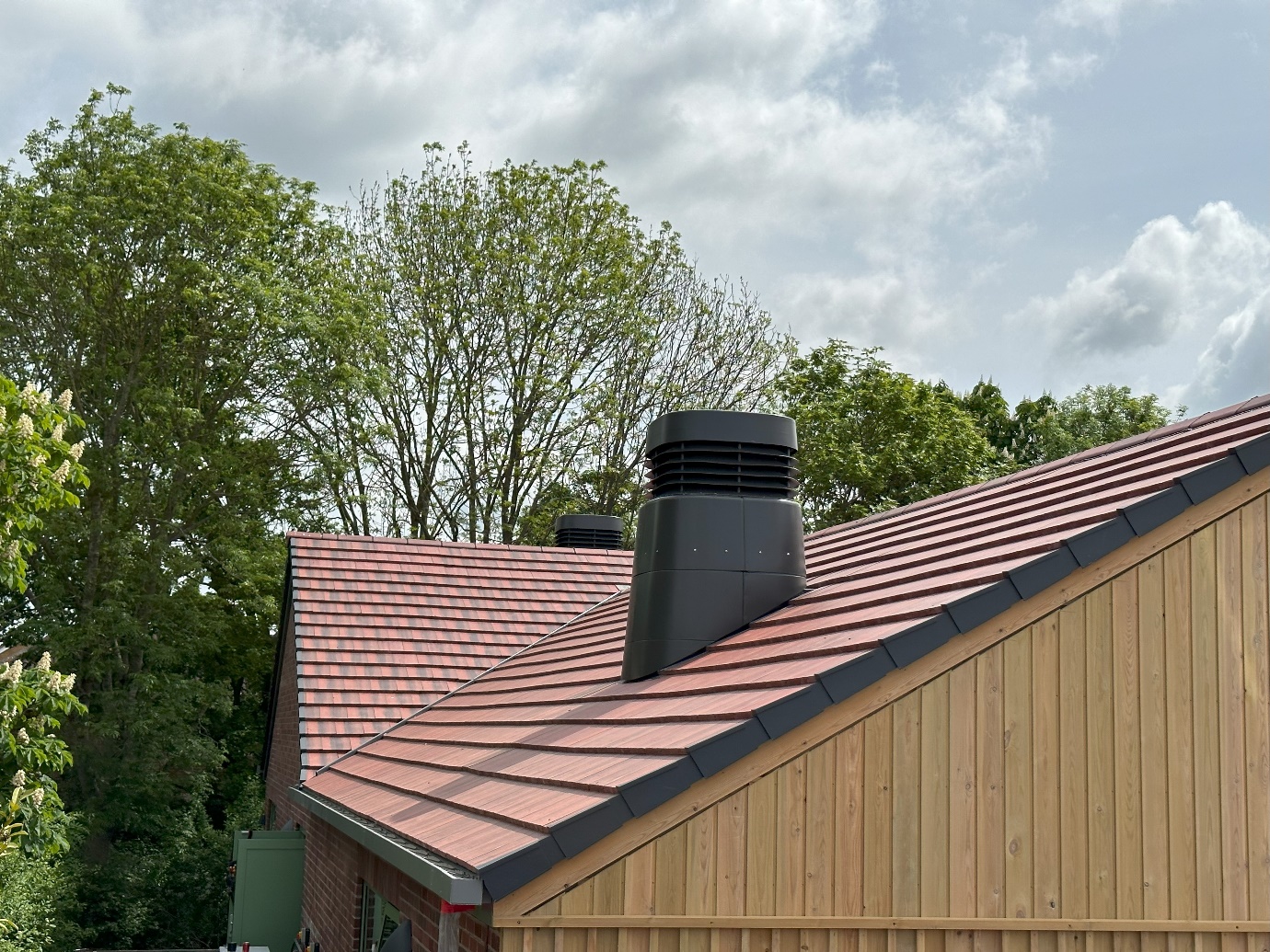 External building view showing window louvres